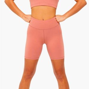 MATE the Label Organic Stretch Biker Short Size S in Rose
